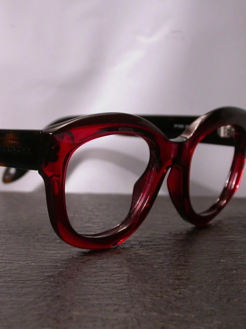 Givenchy Paris Red Crystal Clear Tortoise Fashion Eyeglasses Frames
